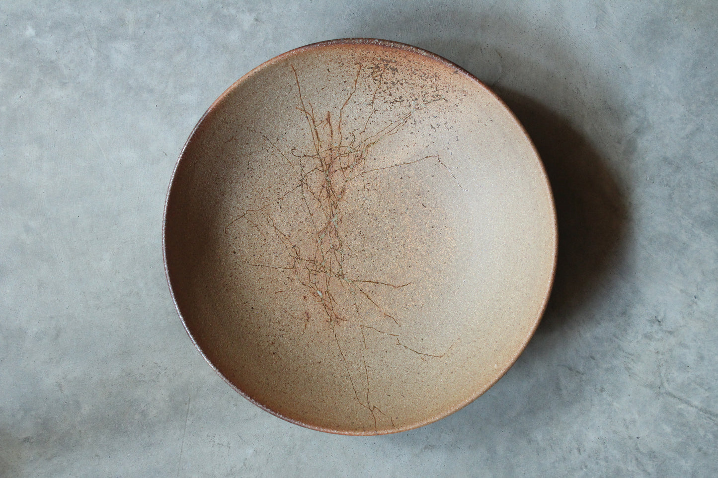 8.5-inch Stoneware Unglazed Deep Plate