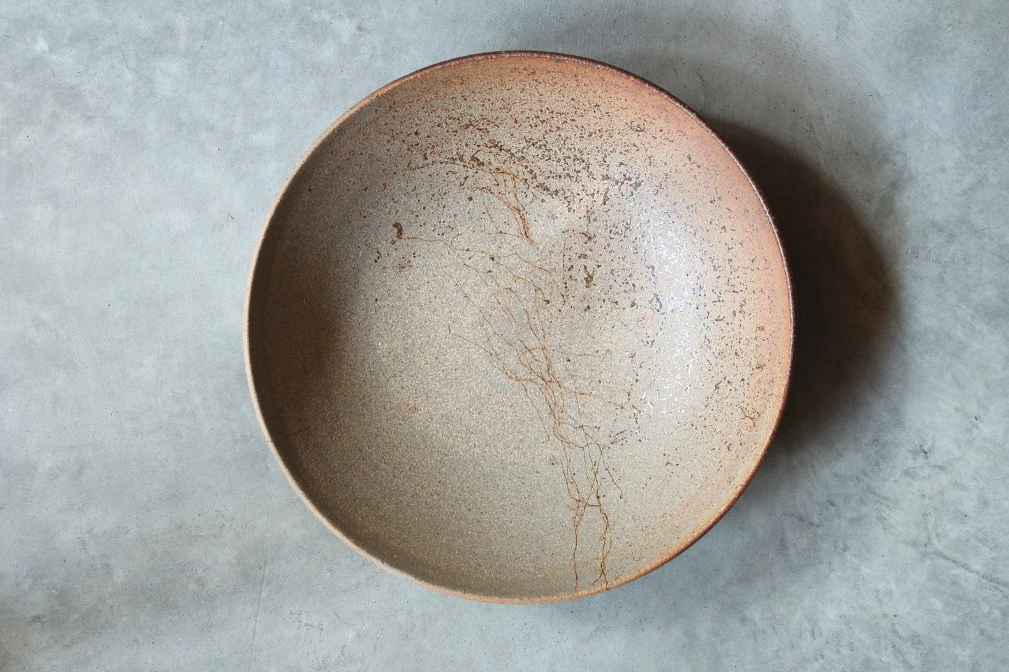 8.5-inch Stoneware Unglazed Deep Plate