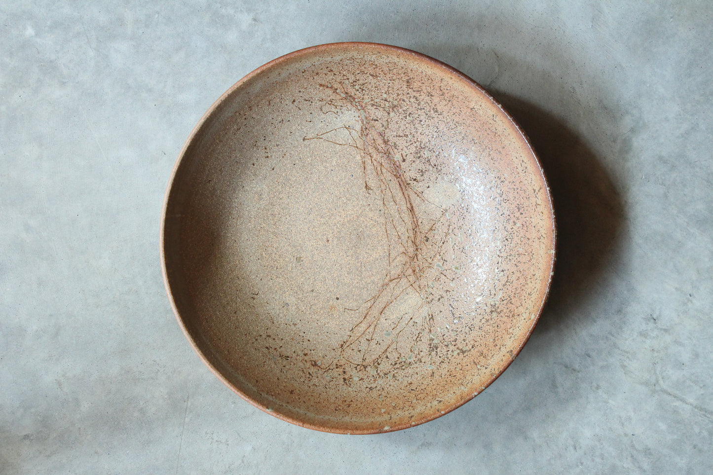 8.5-inch Stoneware Unglazed Deep Plate